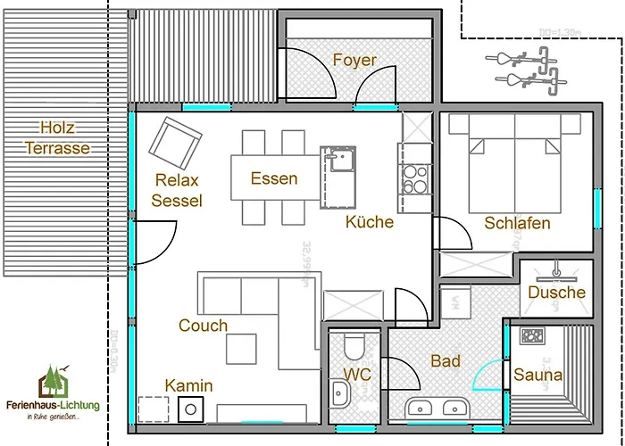2 Personen Mit Sauna F3h7